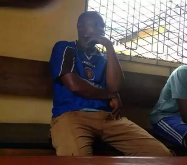 Photos Of Man Who Named His Dog "Buhari" At The Court Today